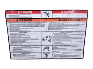 DECAL,WARNING/DANGER PLAT