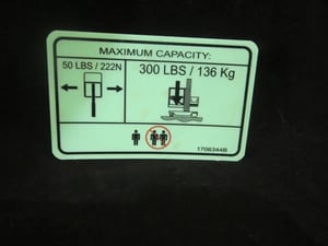 DECAL,CAPACITY(300LBS)