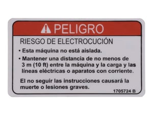 DECAL,WARNING ELECT (LAT)