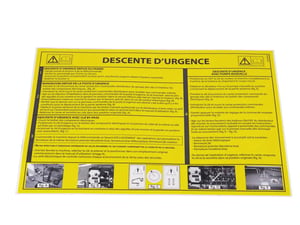 DECAL,MANUAL DECENT FRANCE