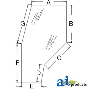Glass, Door (RH/LH) - Tinted