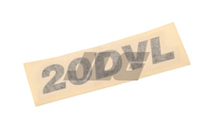 DECAL, MODEL DESIG 20DVL