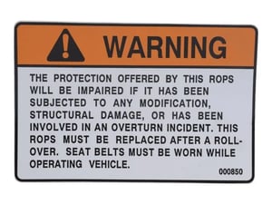 ROPS DECAL