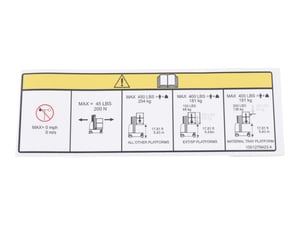 DECAL,CAPACITY (INDOOR ONLY)