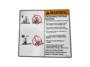 DECAL,WARNING-CRUSHING