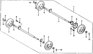 SHAFT, WHEEL (NOT AVAILABLE)