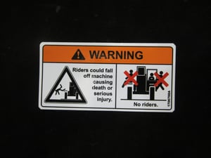 DECAL, VEHICLE ROLL AWAY