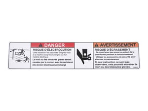 DECAL,WARN.CRUSH HAZARD (FRE)