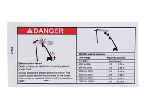 DECAL,DANGER,ELEC HAZ