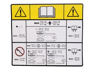 DECAL,CAPACITY, ANSI