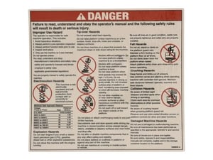 DECAL,DANGER, GENERAL SAFETY