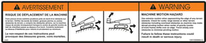 DECAL,MACHINE MOTION HAZARD