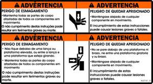DECAL,CRUSHING HAZARD PT/SP