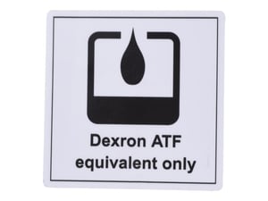 DECAL,USE DEXRON