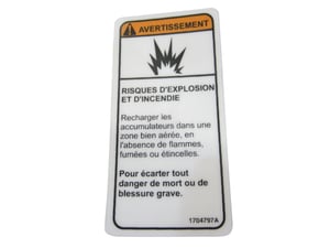 DECAL, FIRE HAZARD (CAN FRE)