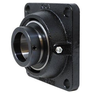 4 Bolt Flanged Bearing W/ Lock Collar, Re-Lubricatable