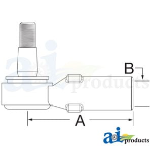 Tie Rod End, LH Side, 2WD
