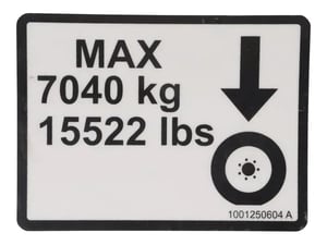 DECAL,MAX TIRE LOAD