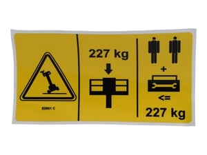 DECAL,LABEL, MAX CAPACITY