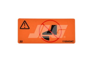 SJ-NO STEP LABEL