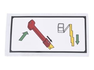 DECAL,MAST MANUAL DESCENT