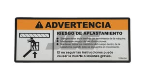 DECAL,CRUSHING PLF