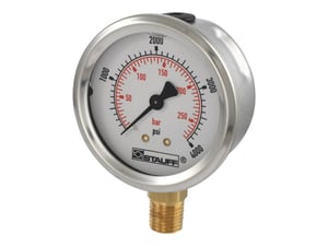 GAUGE W/RUBBER COVER 4000 PSI