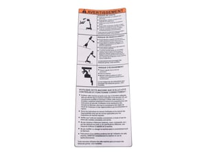DECAL,WARNING (FRE)