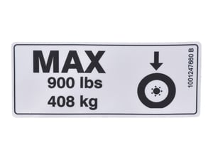 DECAL,MAX TIRE LOAD ES1530L