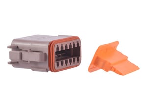 TERMINAL,12 POS PLUG D (BROWN)