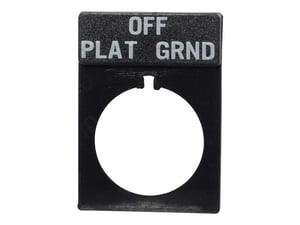 PLACARD, OFF/PLAT/GRND LEGEND