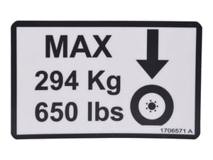 DECAL,MAX TIRE LOAD(12SP)