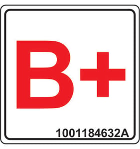 DECAL,BATTERY POSITIVE