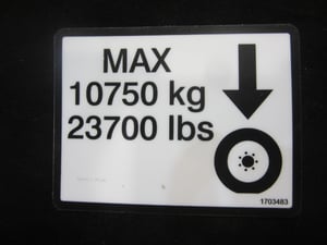 DECAL,MAX TIRE LOAD
