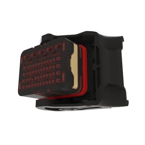 57M10329: Black External Electrical Connector Housing, 53 Cavities