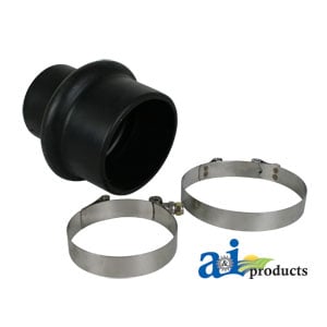 Centri Rubber Hump Hose Reducer w/ 2 Clamps 4`-3`