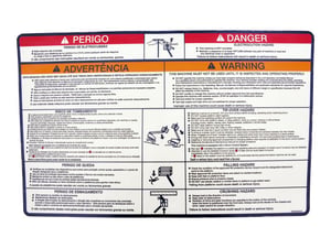 DECAL,WARNING/DANGER PLAT