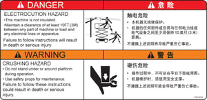 DECAL,DANGER/WARNING(ENG/CHI)