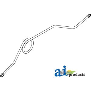 Fuel Line, Strainer To Carburetor w/ Nuts