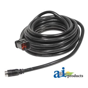 CabCAM Cable, 20`, Command Center, 4600 &amp; G5+ Display, Machine Video Connection Plug to Camera