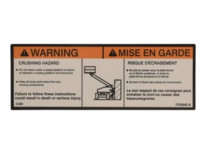 DECAL,WARNING CRUSHING (CAN)
