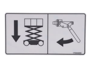 DECAL, MANUAL DESCENT