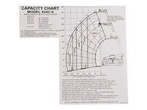 DECAL-534-6 CAP CHART 100PCS