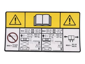 DECAL,CAPACITY, ANSI