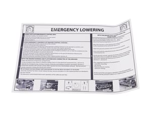 DEECAL, EMERGENCY LOWERING
