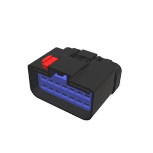 57M10297: Black External Electrical Connector Housing, 14 Cavities