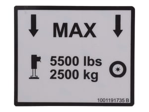 DECAL,MAX LOAD