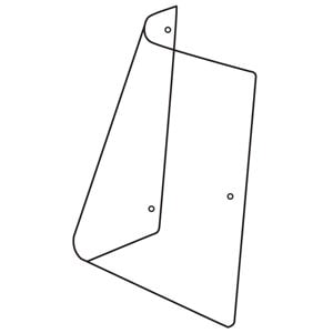Glass, Rear Side (RH); Tinted