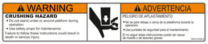 DECAL,CRUSHING HAZARD