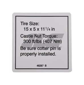 LABEL-TIRE SPEC